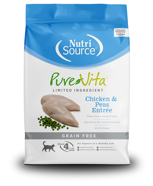 Nutrisource Pure Vita Chicken and Peas Cat
